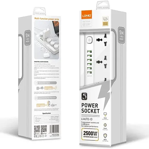 Replacement for LDNIO SC5614 POWER STRIP WITH 5 AC OUTLETS - Quality Phone Parts in Sri Lanka